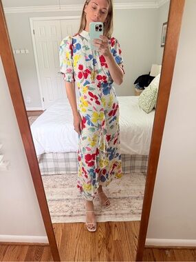 Rixo x Target mock neck floral dress